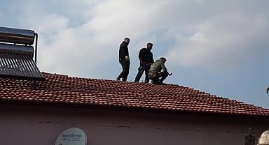 Şehit Yarbay Songül Yakut'un Malatya'da yaşayan ailesinin depremde zarar gören evlerinin onarılması için çalışma başlatıldı