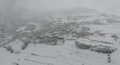 Sinop'a mevsiminin ilk karı düştü