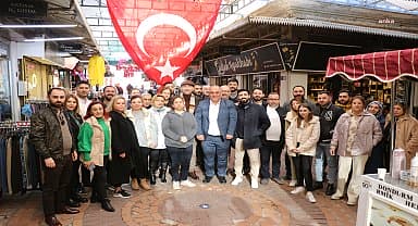 Söke Belediye Başkanı Arıkan, güne Merkez Çarşı esnafı ile buluşarak başladı