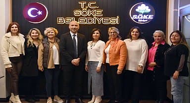 Söke Ticaret Odası Kadın ve Genç Girişimciler Kurullarından, Belediye Başkanı Arıkan'a ziyaret