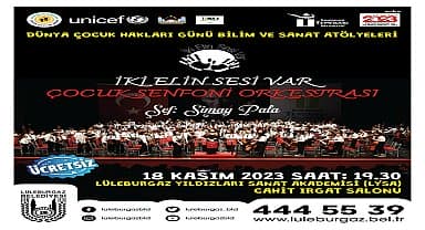 Tepebaşı Belediyesi iki elin sesi var çocuk senfoni orkestrası, Lüleburgaz'da konser verecek