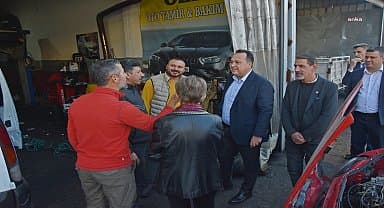 Akhisar Belediye Başkanı Dutlulu, esnaf ziyaretlerini sürdürüyor