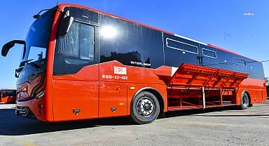 Ankara Büyükşehir'den Esenboğa'ya bagaj tasarımlı yeni EGO otobüsleri