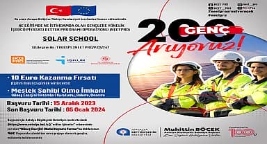 Antalya Büyükşehir'den istihdama katkı: 15-29 yaş arası işsiz gençler için "Güneş Enerjisi Okulu" açılıyor