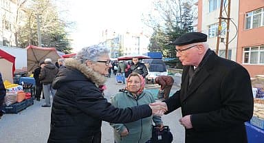 Başkan Kurt'tan Çarşamba Pazarı'na ziyaret