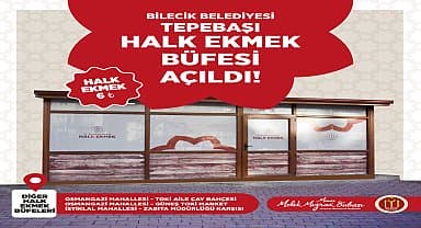 Bilecik Belediyesi'nin 4. halk ekmek satış büfesi açıldı