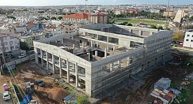 Didim'de kültür merkezi inşaatı devam ediyor