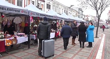 Edirne'de yeni yıl alışveriş festivali başladı