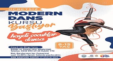 Efes Selçuk'ta çocuklar için ücretsiz modern dans kursu başlıyor