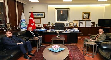 Eskişehir Ticaret Borsası Başkanı Zeydan'dan Büyükerşen'e ziyaret