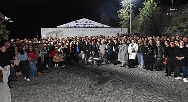 Foça Belediye Başkanı Fatih Gürbüz, mesai arkadaşları ve dostlarıyla buluştu