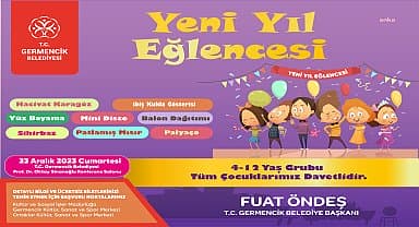 Germencik Belediyesi'nden çocuklar için yeni yıl eğlencesi