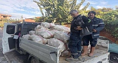 Germencik Belediyesi'nden soba ve yakacak yardımı