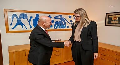 İzmir Büyükşehir Belediye Bakşanı Tunç Soyer, İsveç heyetini ağırladı