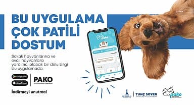 İzmir Büyükşehir Belediyesi'nden can dostlar için "Pako" mobil uygulaması