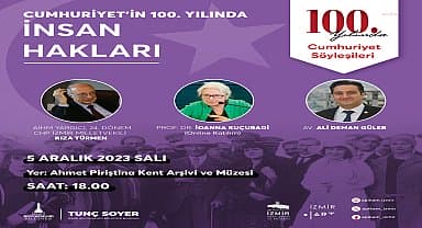 İzmir'de "Cumhuriyet'in 100. Yılında İnsan Hakları" Apikam'da konuşulacak