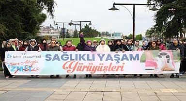 İzmit Belediyesi'nin sağlıklı yaşam yürüyüşleri bu hafta SEKA Park'ta devam etti
