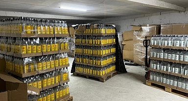 Kaçak içki yapımında kullanılan 51 ton etil alkol ele geçirildi