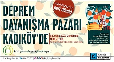 Kadıköy, depremzede çiftçilerle dayanışmaya devam ediyor