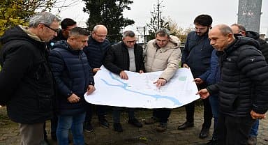 Lüleburgaz'da dere ıslahı öncesinde teknik inceleme yapıldı