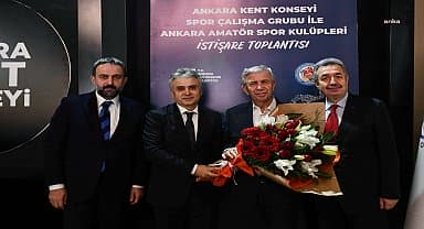 Mansur Yavaş, Ankara Kent Konseyi ile Ankara Amatör Spor Kulüpleri istişare toplantısına katıldı
