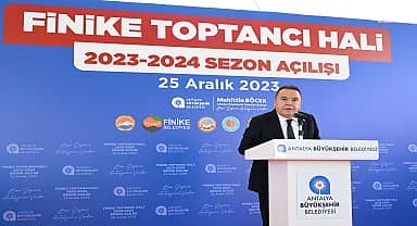 Muhittin Böcek, Finike Hali sezon açılışına katıldı