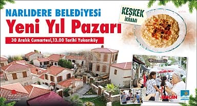Narlıdere'de "Yeni Yıl Pazarı"nda keşkek kazanları kaynayacak