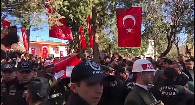 Şehit Piyade Uzman Çavuş Mehmet Serinkan, memleketi Denizli'de son yolculuğuna uğurlandı