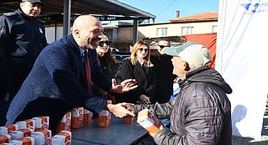 Söke Belediyesi'nden geri dönüşüme destekte bulunan vatandaşlara hediye