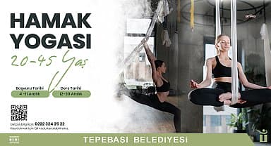 Tepebaşı'nda hamak yogası için kayıtlar başladı