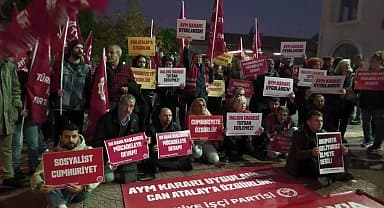 TİP'ten İzmir'de "Can Atalay'a Özgürlük" eylemi: "Milletvekilimizin özgürlüğü artık daha fazla gasp edilmemelidir"