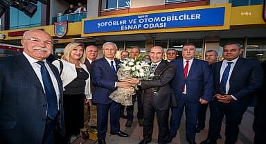 Tunç Soyer'den Şoförler ve Otomobilciler Esnaf Odası'na ziyaret