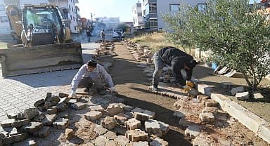 Turgutlu Belediyesi ekipleri üstyapı çalışmalarıyla kenti yeniliyor