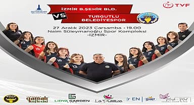 Turgutlu Belediyesi Kadın Voleybol Takımı yılın son maçında İzmir deplasmanında