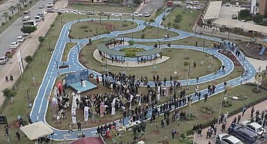 Yenişehir Belediyesi 5 bin metrekarelik bisiklet eğitim parkı açtı