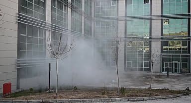 Yozgat'ta 'oksijen tüpü patlaması' tatbikatı yapıldı, tatbikat esnasında 5 aracın karıştığı zincirleme trafik kazası oldu