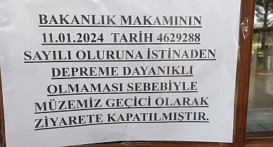 Afrodisias Müzesi, depreme dayanıklı olmadığı gerekçesiyle kapatıldı