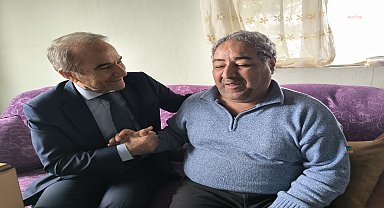 Arguvan Belediye Başkanı Kızıldaş'tan görme engellilere ziyaret