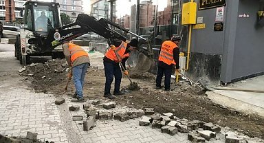 Atakum'da yol çalışmaları devam ediyor
