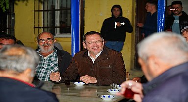 Ayvalık Belediye Başkanı Ergin, kırsal mahalle ziyaretlerini sürdürüyor