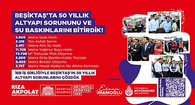 Beşiktaş'ta 50 yıllık altyapı sorunları çözüme kavuştu