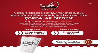 Bilecek Kitap Kafe'de öğrencilere çorba ikramı