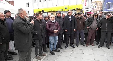 Çorum'da emekliler düşük maaş zammını protesto etti