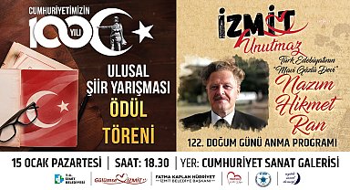 İzmit Belediyesi, Nazım Hikmet'i doğum gününde şiirleriyle anacak