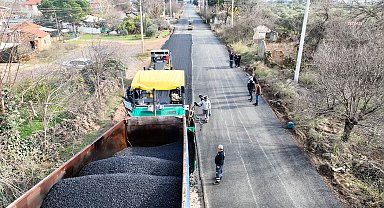 Kepez Odabaşı Mahallesi yolu asfaltlanıyor