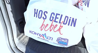 Konyaaltı Belediyesi'nin "hoş geldin bebek" projesi devam ediyor