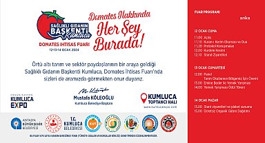 Kumluca Expo Sağlıklı Gıdanın Başkenti Kumluca Domates İhtisas Fuarı başlıyor