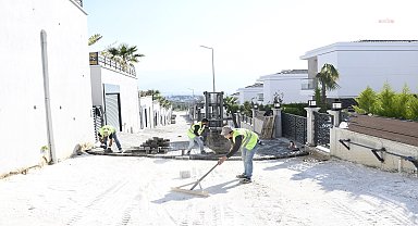 Kuşadası Belediyesi'nden Soğucak'ta yol çalışması