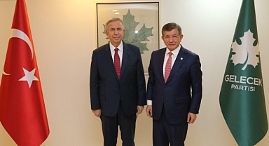 Mansur Yavaş, Gelecek Partisi Genel Başkanı Davutoğlu'nu ziyaret etti