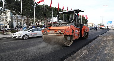 Menderes'te asfalt çalışması